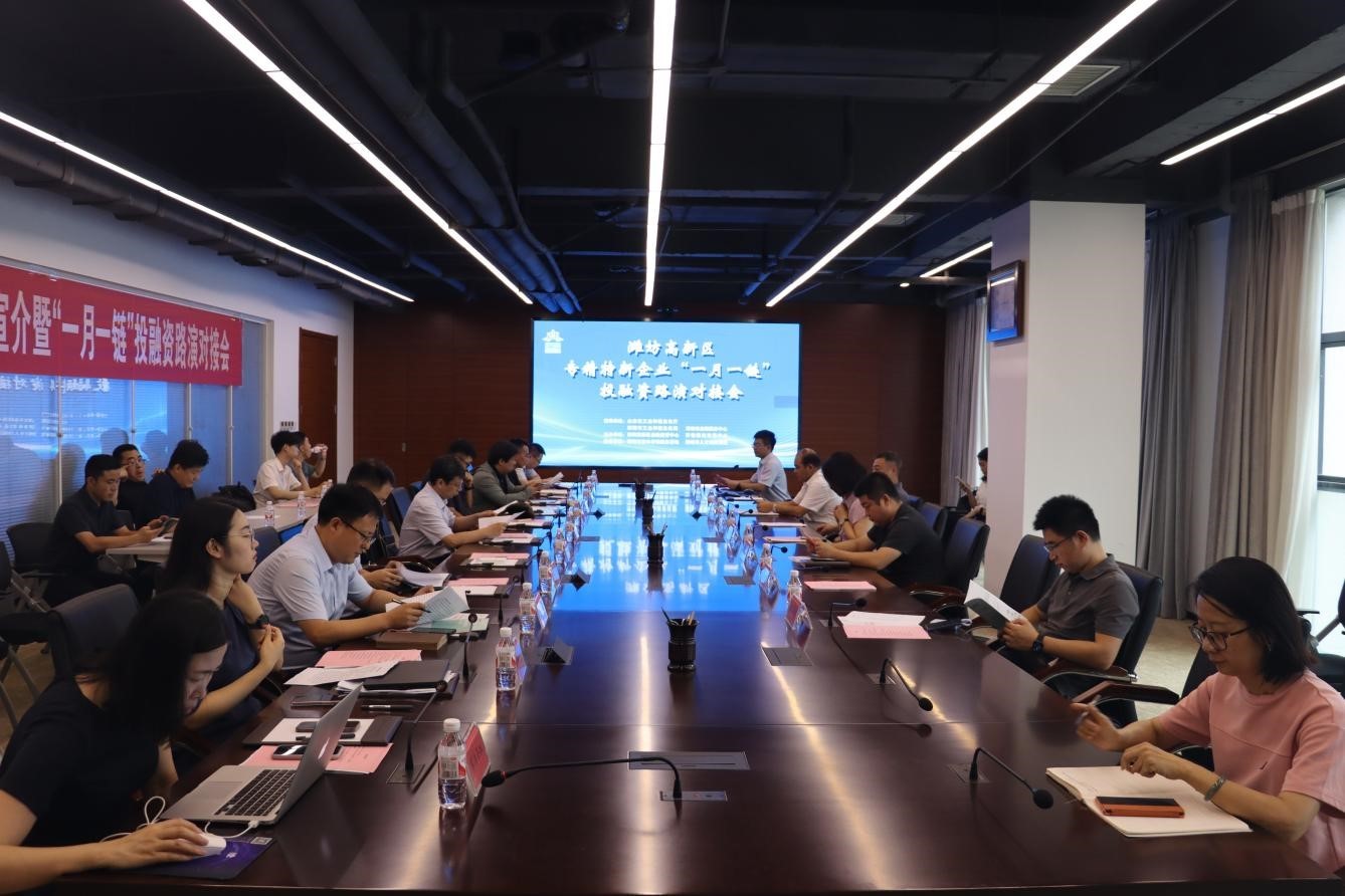 齊魯股交聯(lián)合濰坊高新區(qū)金融中心舉辦專精特新企業(yè)“一月一鏈”投融資路演對接會(huì)
